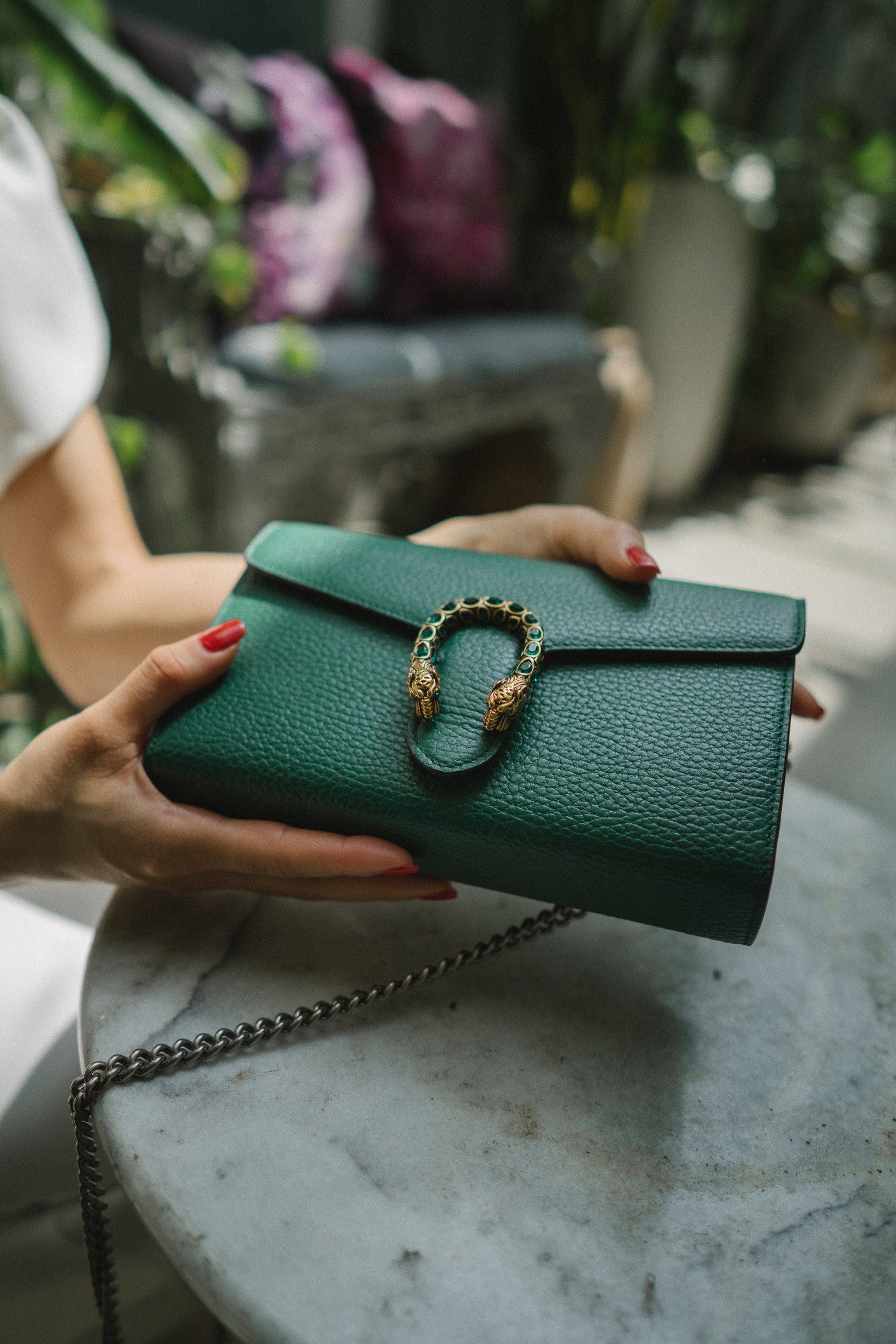 Dionysus Leather Handbag Gucci Green