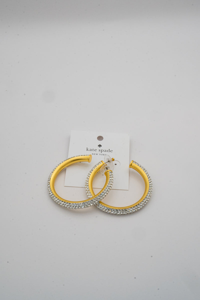 Kate Spade ‘Razzle Dazzle’ Gold-tone Hoop Earrings