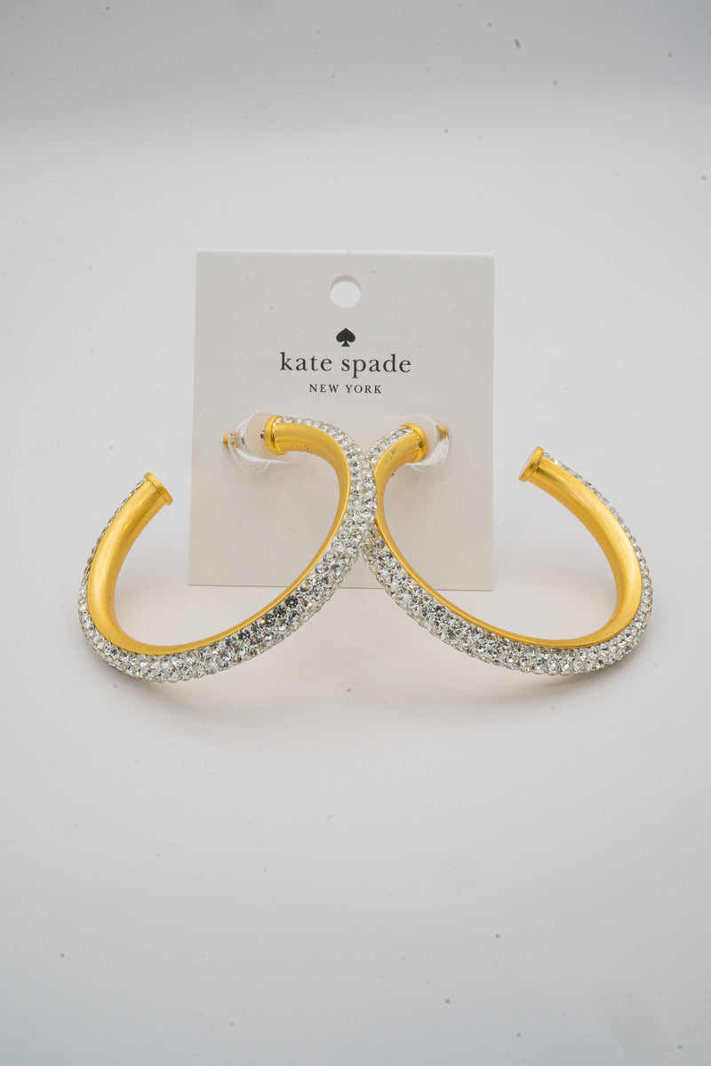 Kate Spade ‘Razzle Dazzle’ Gold-tone Hoop Earrings