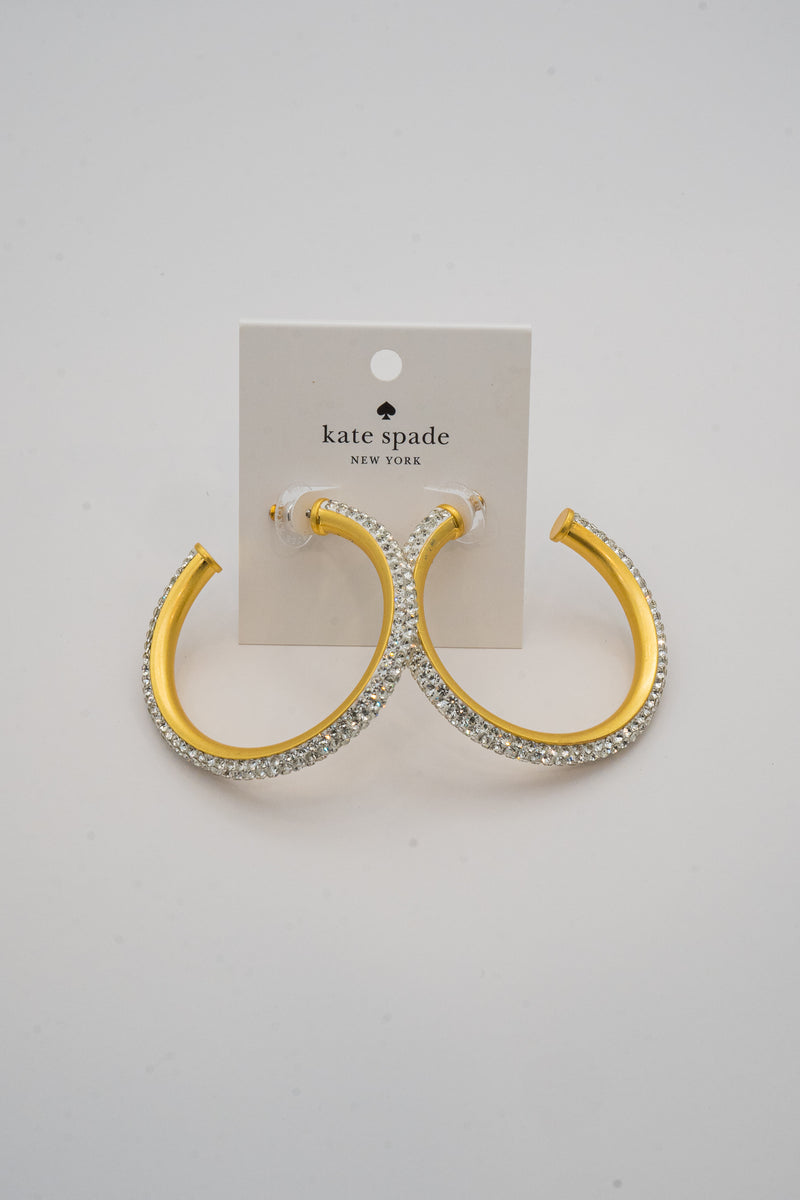 Kate Spade ‘Razzle Dazzle’ Gold-tone Hoop Earrings