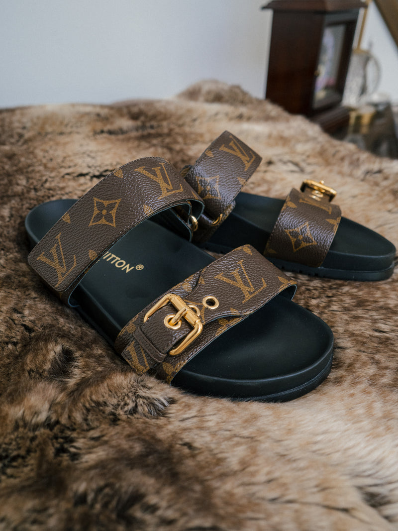 Bom Dia Flat Comfort Mule Sandals
