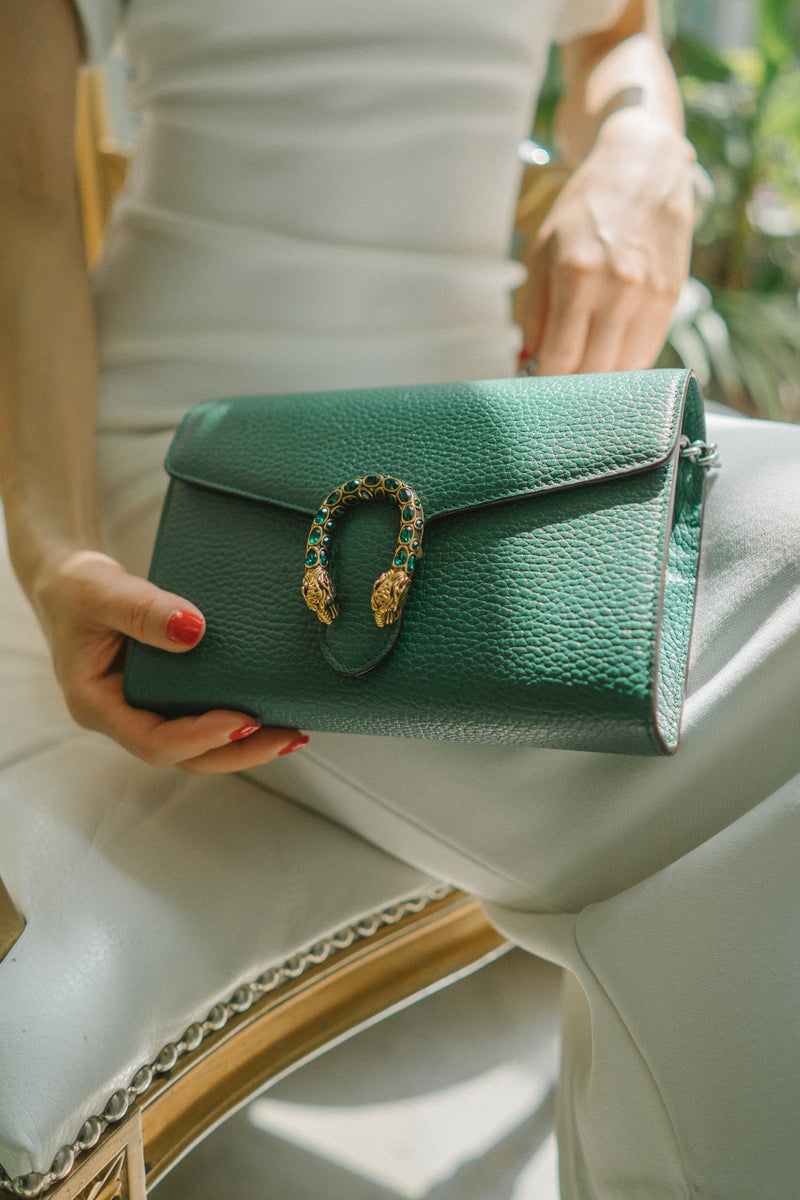 Dionysus Leather Handbag Gucci Green