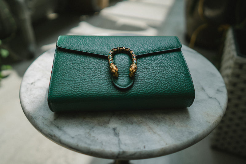 Dionysus Leather Handbag Gucci Green