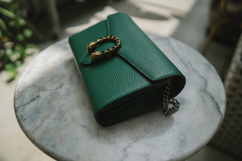 Dionysus Leather Handbag Gucci Green
