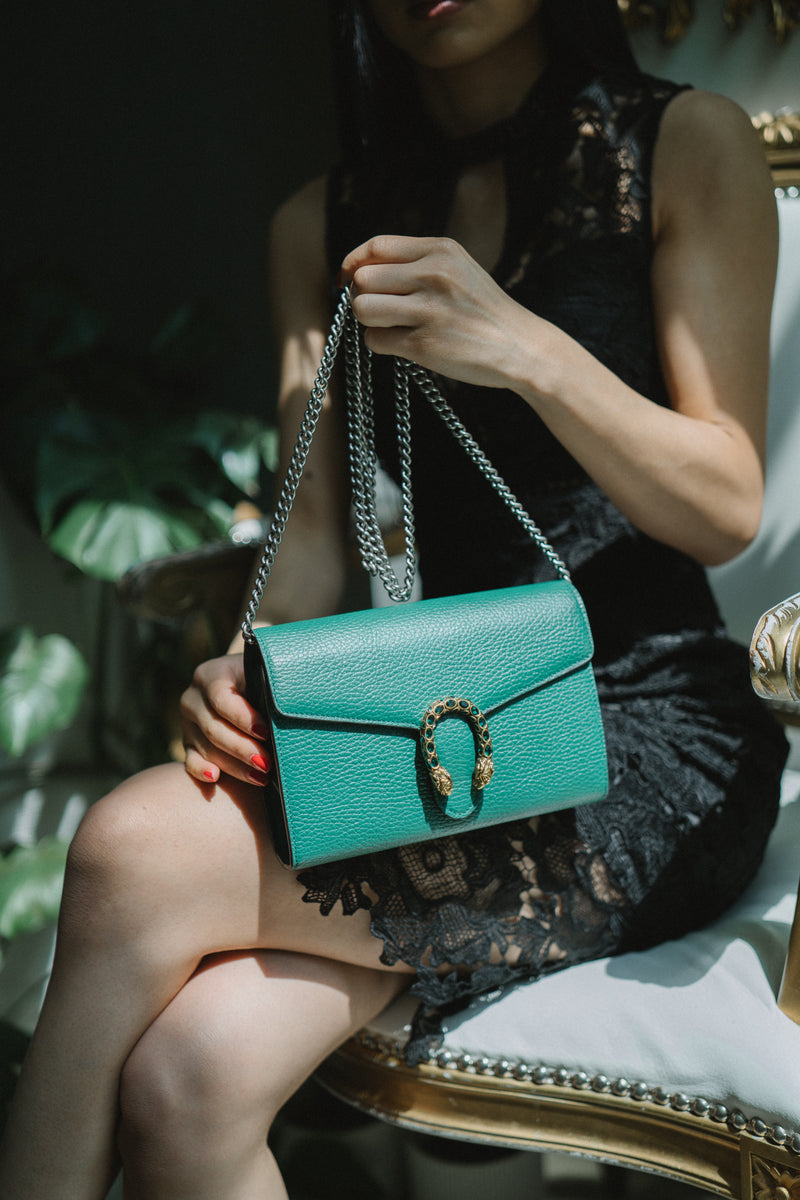 Dionysus Leather Handbag Gucci Green