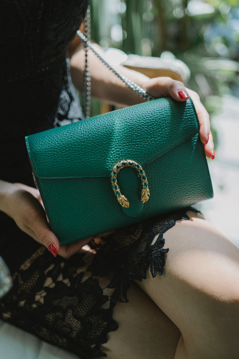 Dionysus Leather Handbag Gucci Green
